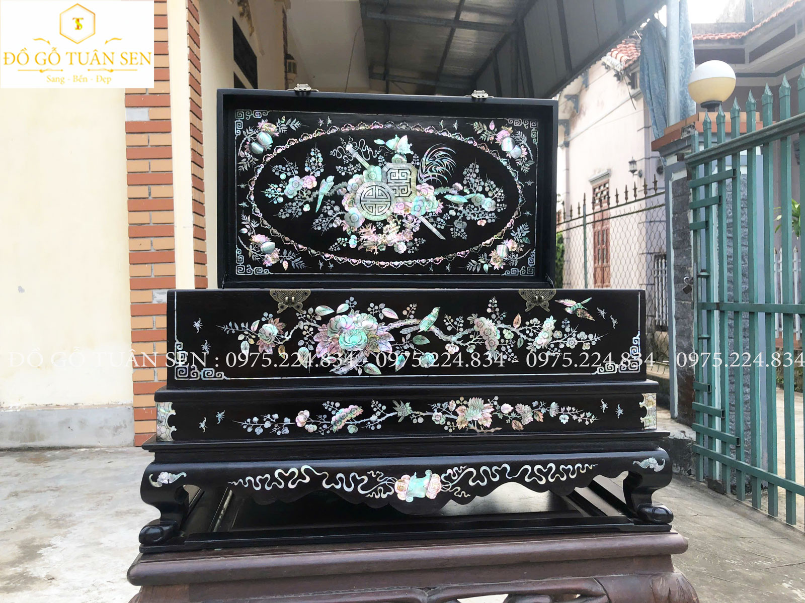 Hình ảnh Tráp gỗ khảm ốc
